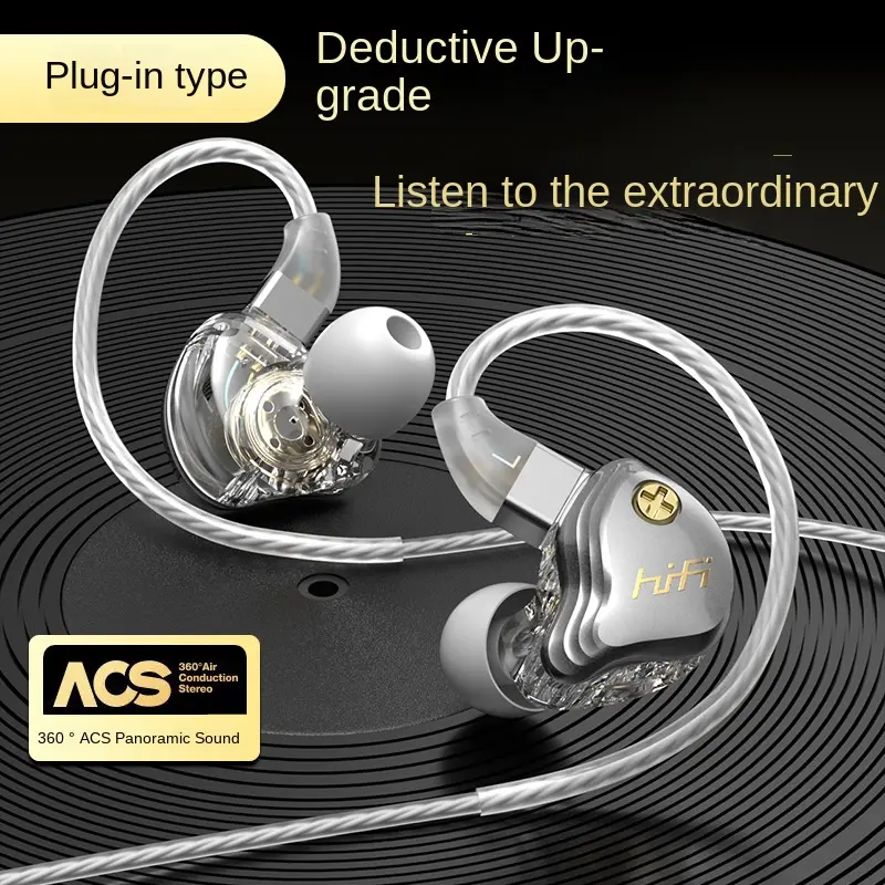Tai Nghe Trong Tai Có Dây, Hàng Mới Về, Âm Trầm, Có TypeC Và 3.5Mm, Tai Nghe Earphone