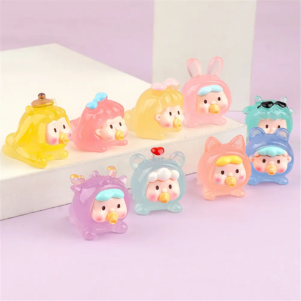 Tượng Động Vật Mini Dễ Thương, Thiết Kế Sáng Tạo, Hình Núm Ti Cho Bé, Đồ Trang Trí Phát Sáng Để Bàn, Tượng Động Vật 3D Dễ Thương, Đồ Trang Trí Nhà Cửa, Thiết Kế Hoạt Hình