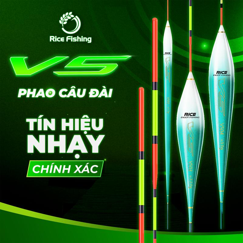 Phao Câu Cá V5 Rice Fishing chất liệu Nano siêu nhạy, truyền thông tin chính xác PC-41