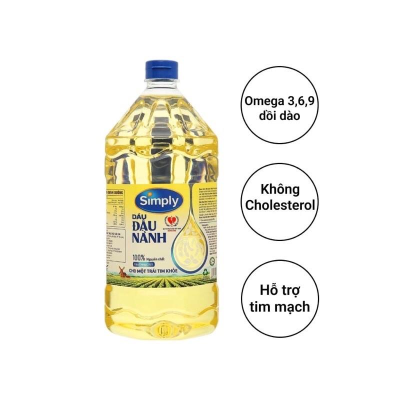 Dầu đậu lành simply 2 lit