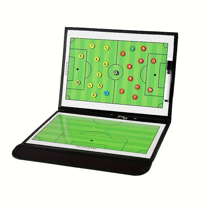 Portable Soccer Tactics Board, Magnetic Soccer Tactics Board with Pen, Football Tactics Board, Soccer Training Board, Sports Accessories