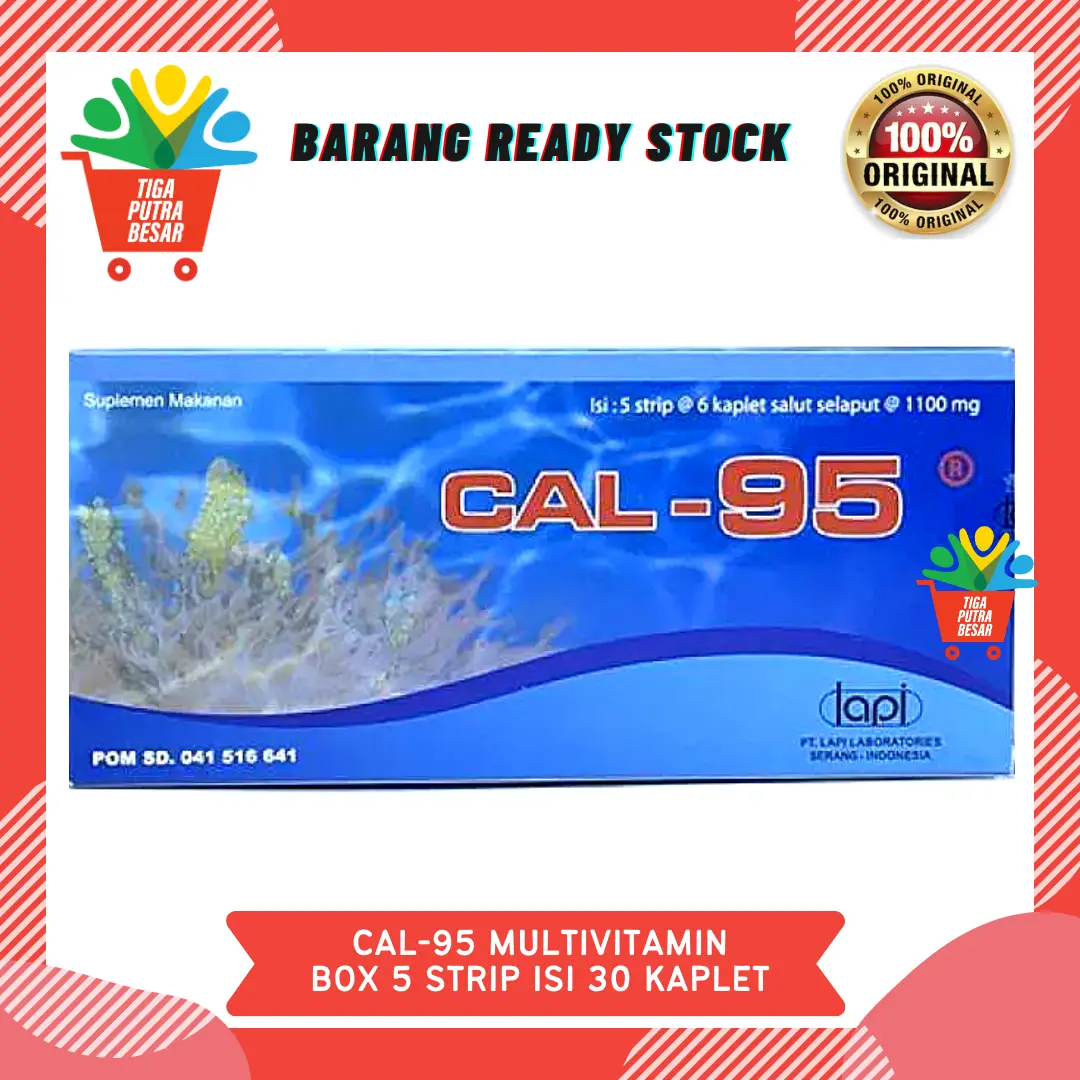 CAL 95 MULTIVITAMIN MINERAL BOX ISI 30 KAPLET