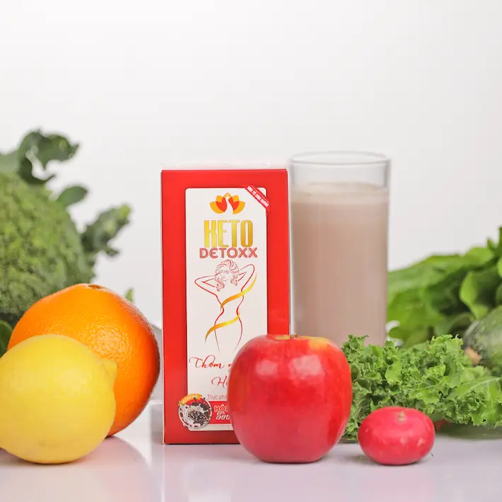 20 Hộp KetoDetoxx + Nhiều QUÀ - Thay thế bữa ăn - Sữa tách béo và các vitamin và khoáng chất - 4 vị Cacao/ Cafe/ Vani/ Dừa 4