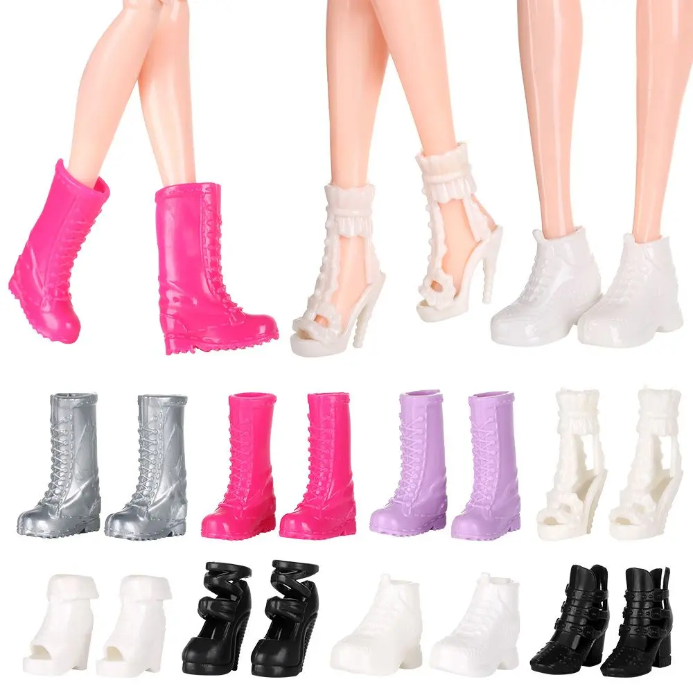 beyonday Plastic Fashion Foot Length 2.2cm Accessories Hero Dolls Boot Doll Shoes Socks Long Knees Boots