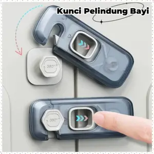 Pengaman Laci Lemari Bayi Kunci Kulkas Kunci Pelindung Bayi Kunci Tangan Anti-pembukaan Dan Anti-cubit