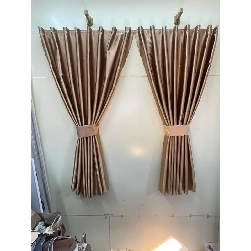 Rèm Dán Tường, Cửa Sổ, Rèm Cửa Trang Trí-Không Cần Khoan Tiện Lợi, Chất Liệu Vải Cản Sáng Tốt Nhiều Màu Lựa Chọn 2