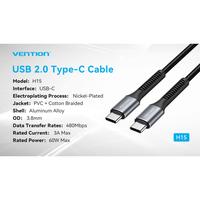 Gambar Vention Kabel Data Charger Type C to Type C 3A Cotton Braided Series dari Vention Authorized Store Kota Administrasi Jakarta Barat 3 Tokopedia