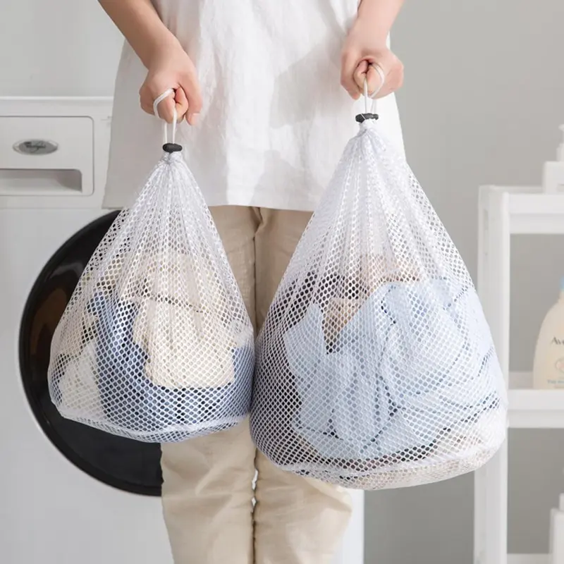 Drawstring Laundry Bag, 1 Count Washing Machine Special Washing Bag, Thickened Material Protects Clothes From Damage, Suitable for A Variety Of Clothes, Laundry Products 3