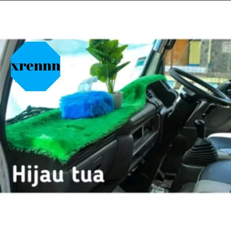 READY Cover Alas Dasboard Mobil Ukuran 150 cm × 50 cm & Cover Kotak Tisu Rasfur - Car Coklat FREE SARUNG TISSU 6
