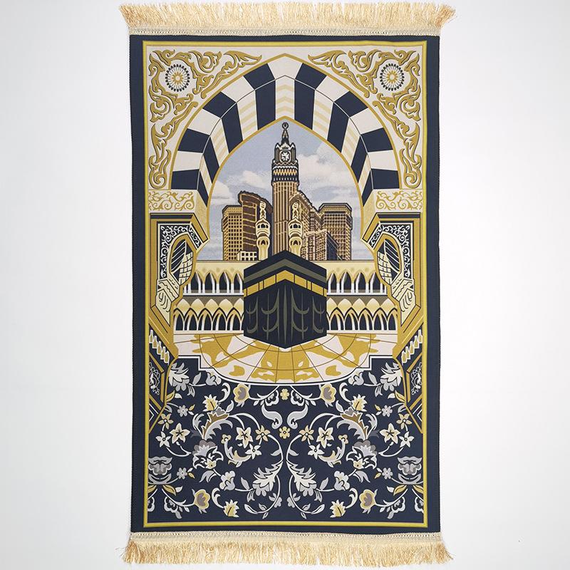 Product Introduction of Wholesale Square Solid Color Carpet Crystal Velvet Felt Thick Short Pile Printed Soft Tassel Non-Slip Floor Mat 2