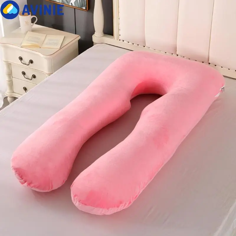 U-shaped Pregnancy Pillow, Soft Comfortable Pregnancy Pillow, Maternity Pillow, Pregnancy Supplies, Pregnancy Pillow for Leg, Abdomen, Hip
