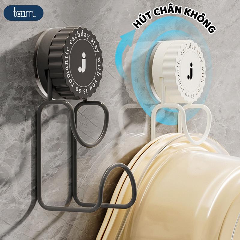 Móc Treo Thau Chậu Nhà Tắm Hút Chân Không Chịu Lực Giá Cốc Hút Treo Đồ Đa Năng Không Khoan Đục