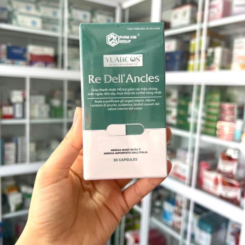 Viên uống trị mụn viêm Re dell lọ 30v