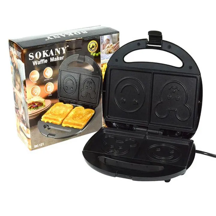 Máy Nướng Bánh Sandwich Hình Mặt Cười Sokany 5