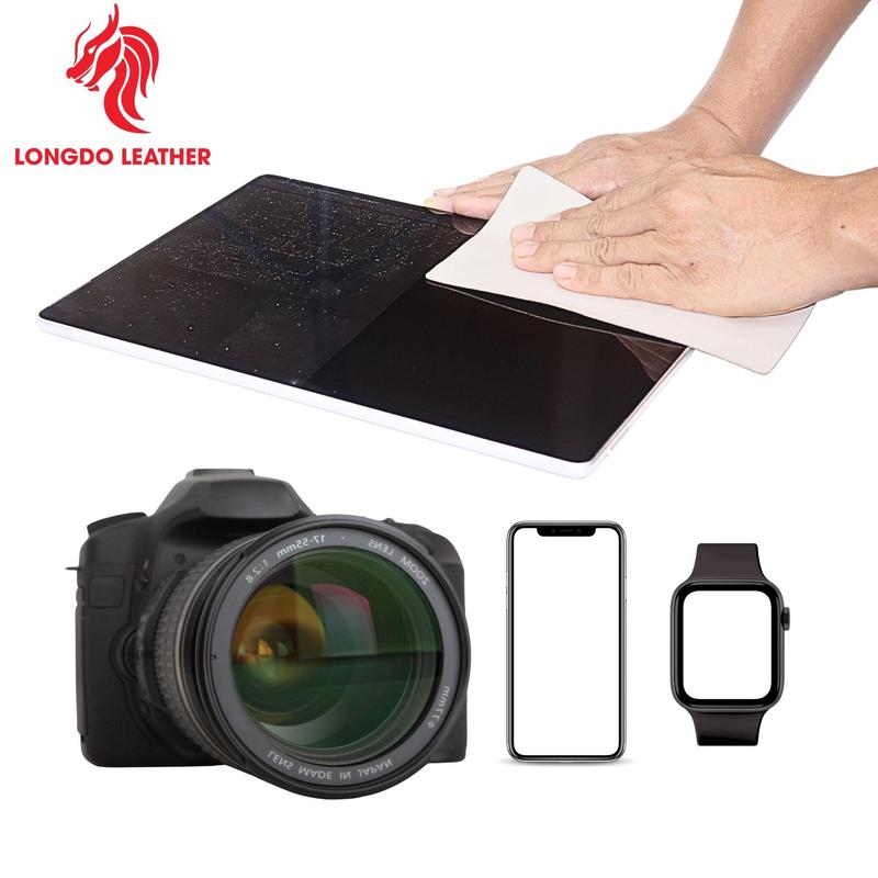 Combo 5 khăn da cừu chuyên vệ sinh lens máy ảnh mắt kính màn hình điện thoại