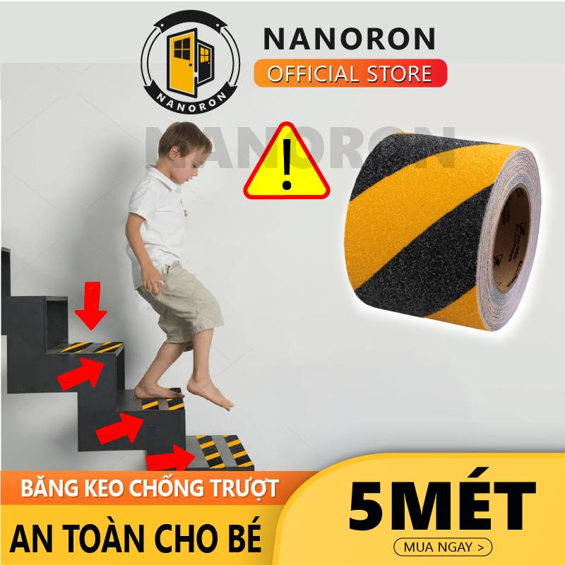 Băng dính chống ngã, Băng keo nhám dán cầu thang KINGRON chống trơn trượt dán bậc cửa ra vào