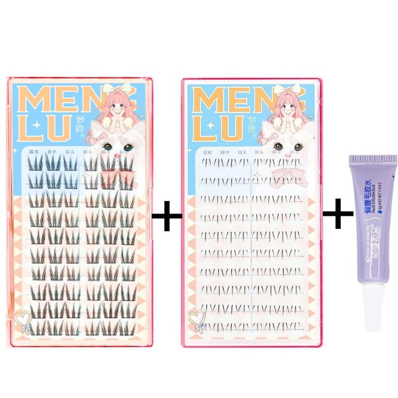 Bộ Lông Mi Móng Vuốt Mèo, Thiết Kế Hươu Trong Mơ, Dụng Cụ Trang Điểm Lông Mi Giả, Phân Đoạn, Trông Tự Nhiên, Thích Hợp Để Trang Điểm Lười Biếng