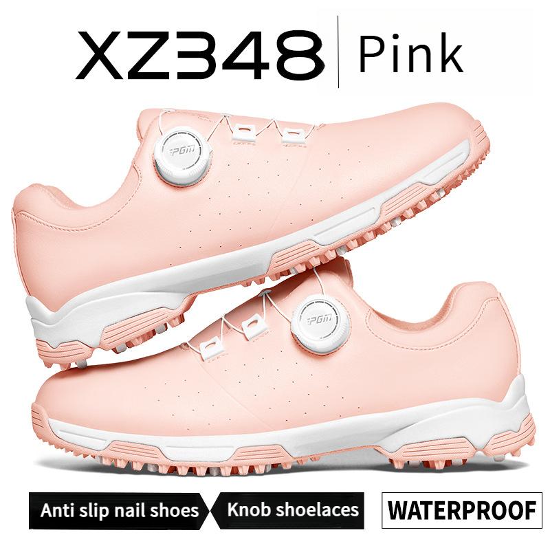 [PGM] Golf Shoe Women's Summer Waterproof Microfiber Shoes Non-Slip Spike Bottom Sports Golf Women's Shoes Xz348 6