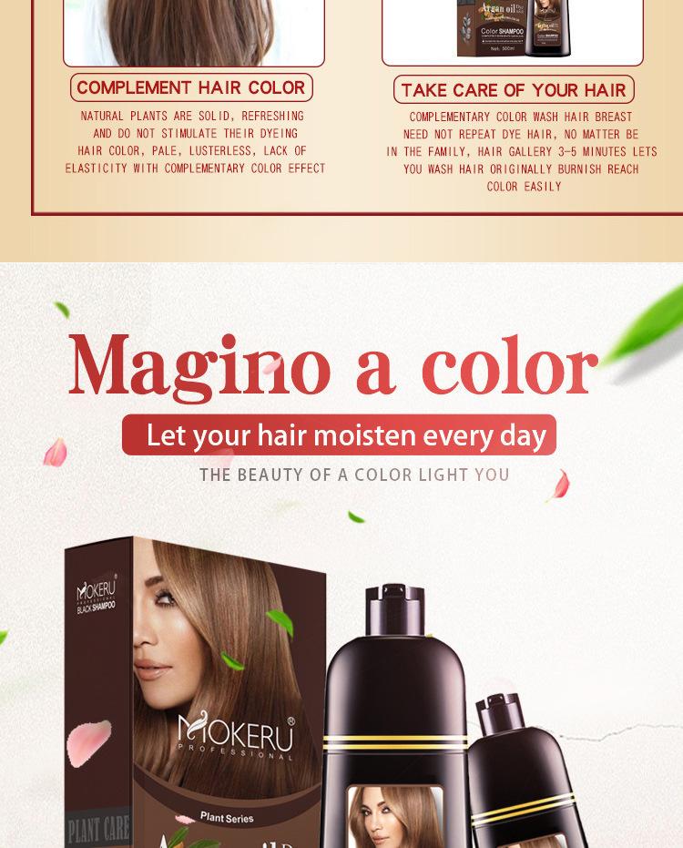 Product Introduction of Pewarna Rambut Mentol, Satu Warna, Rambut Hitam Tumbuhan Ringan, Tidak Mencederakan Rambut, Krim Warna Rambut Minyak Argan, Pewarna Segera untuk Rambut, Stok Sedia & [Cod] 4