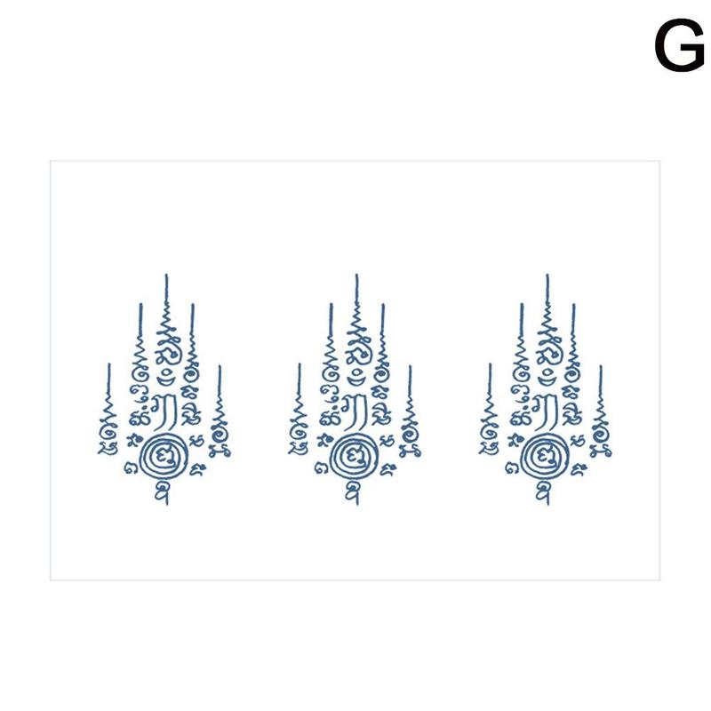 Product Introduction of SemiPermanent Thailand Tattoo Waterproof Spike Juice Herbal Stickers with Star Scripture Buddha B1Z5 49