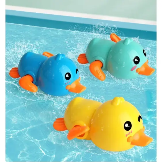 Mainan Wind UP DUCK bebek putar / mainan mandi bayi bebek renang putar 4