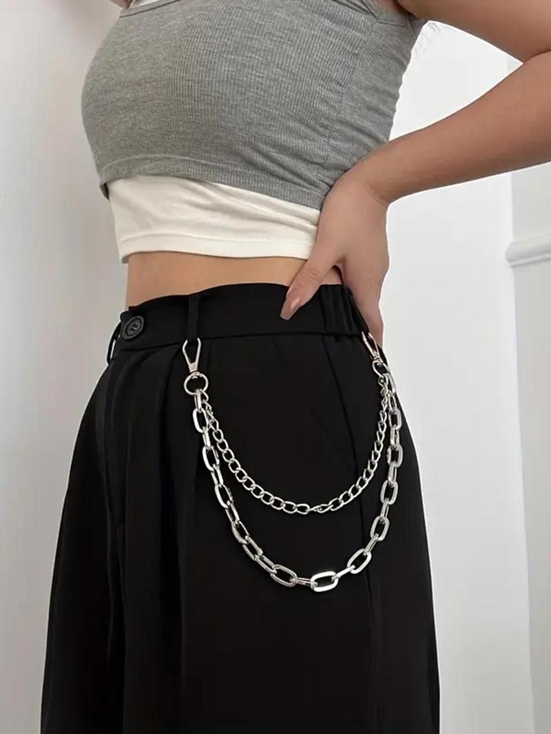 Product Introduction of Women's Fashion Chain Belt, Casual Waistband for Jeans, Fashion Belt for Party, Daily Clothing Decor, Trendy All-match & Exquisite Belt for Birthday Gift 5