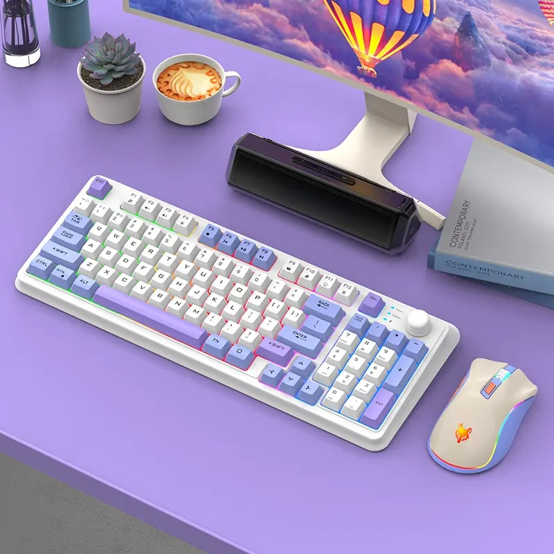 Hyun Silver Fox K94 wireless Bluetooth dual-mode mechanical feel keyboard gaming gaming office keyboard computer notebook