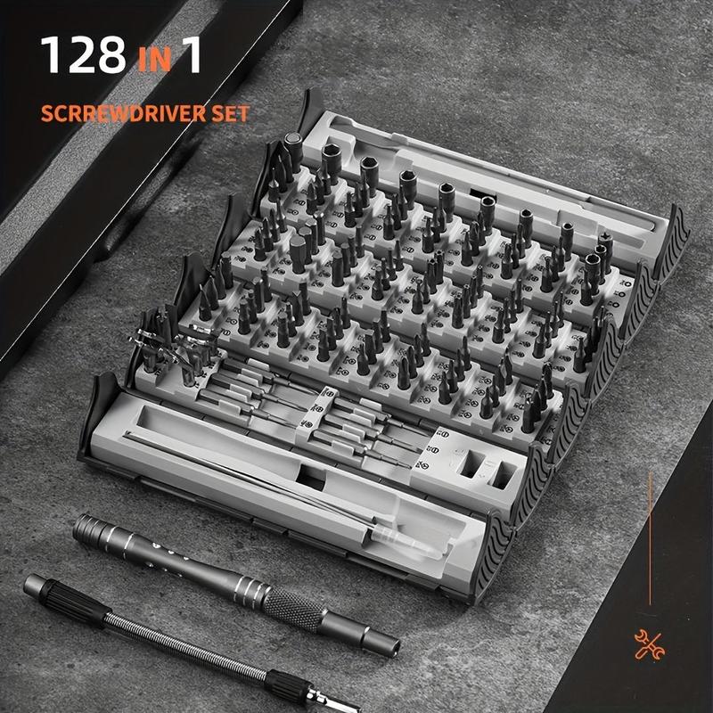128-In-1 Precision Screwdriver, Multifunctional Electronic Devices Repair & Assembly Tool, Tool Kits With Storage Box 4