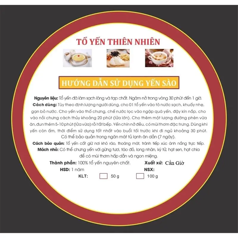 Chân Yến Cục Rút Lông Nguyên Chầt [ Hộp 100g/50g/25g/10g ][ Có Quà Chưng] YẾN SÀO CẦN GIỜ LỘC THIÊN 8