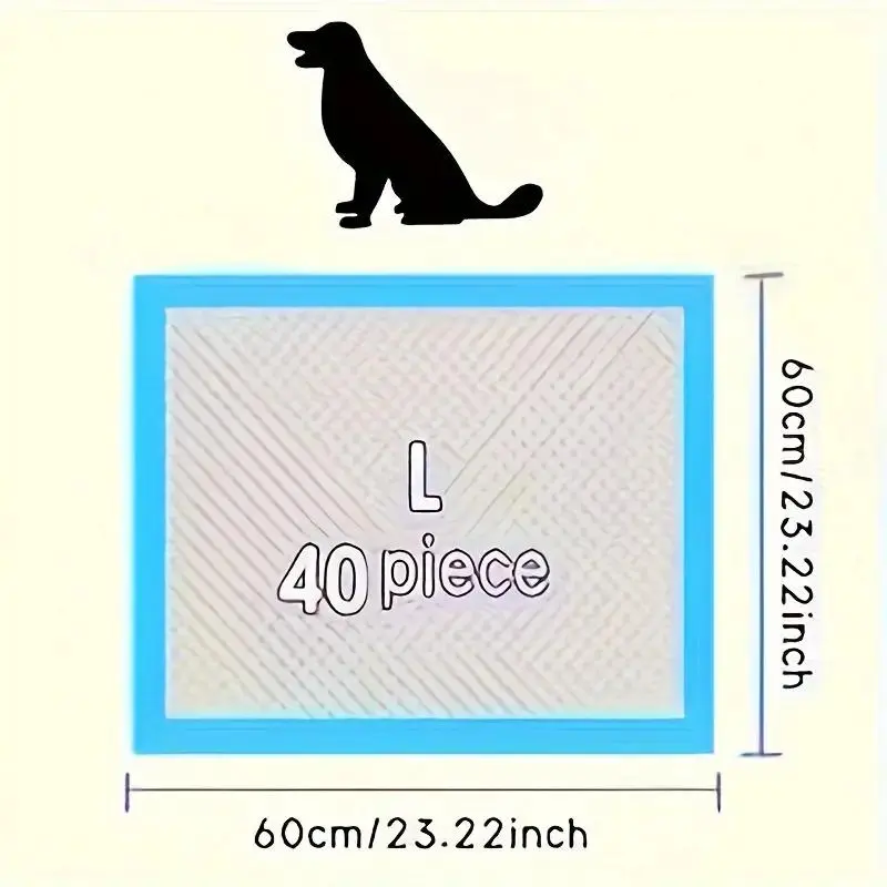 Disposable Dog Pee Pad, 20/40/50/100pcs High Absorbency Leak-proof Dog Toilet Training Pad, Suitable for Dogs and Puppies, Pet Supplies 5