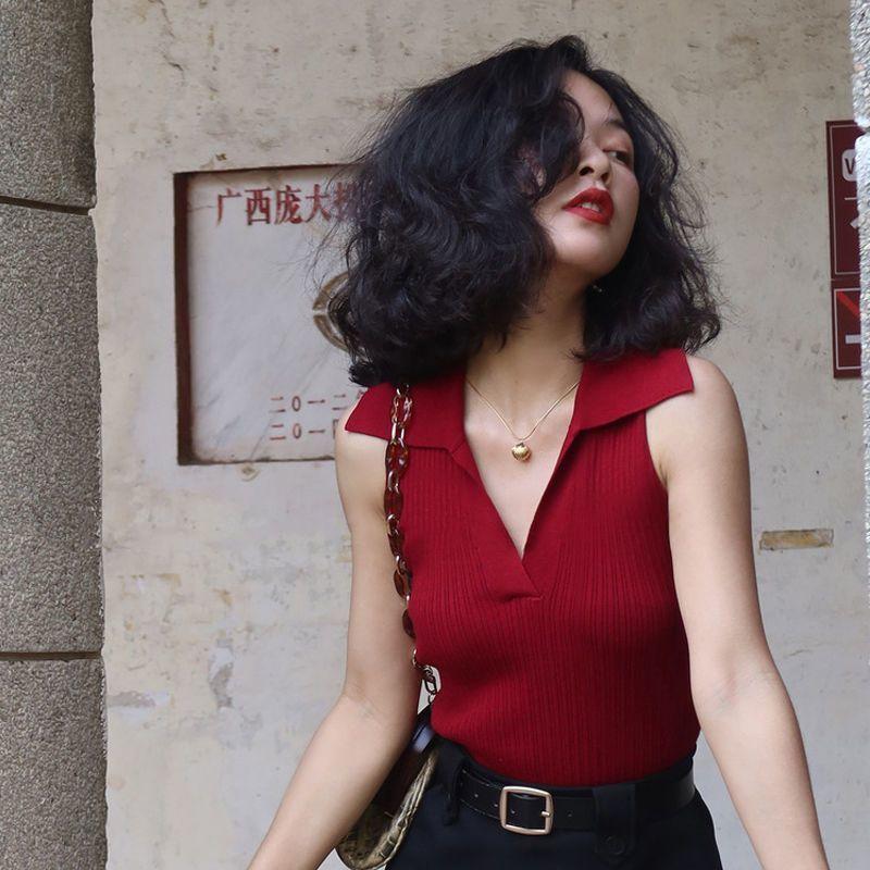 Áo Vest Không Tay Áo Phông Trễ Vai Cấp Thời Trang, Dành Cho Nữ, Áo Polo Mỏng, Áo Nữ Ngắn, Phong Cách Cô Gái Nóng Bỏng, Tuyệt Vời Để Mặc Ngoài Trời Top Women 6