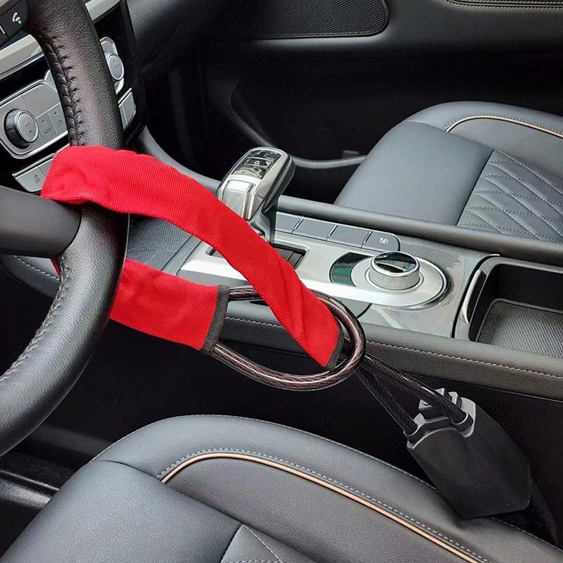 Khóa thiết bị chống trộm, 1 bộ, cho xe tải, SUV, Van, RV, Khóa vô lăng ô tô Thông Dụng với khóa dây an toàn, Khóa chắc chắn 1