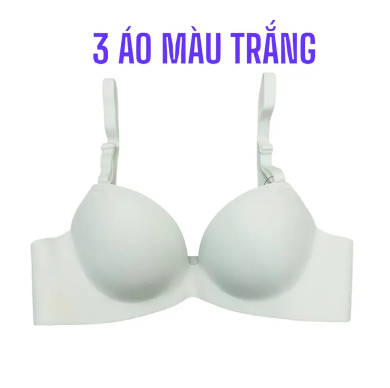 [14] COMBO 3 Áo Lót Su Đúc Không Gọng Đệm 2.5cm DJW Nữ D01 Bra Tua Rua [ LÁ DJW - 16 ] 4