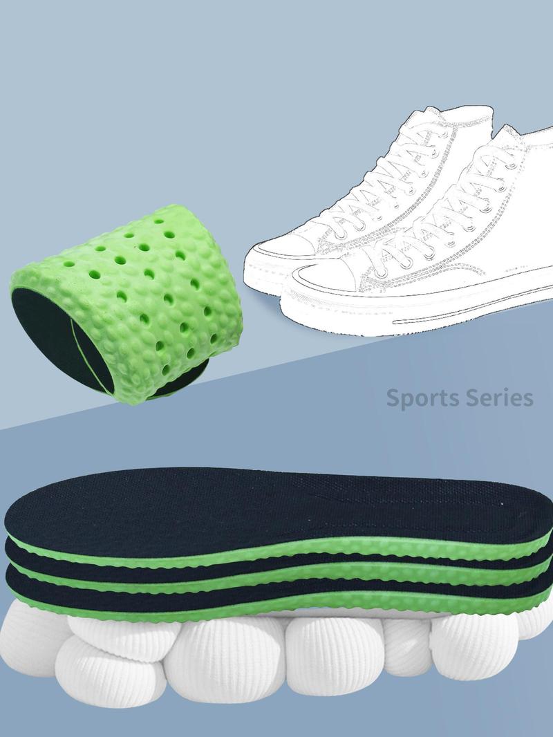 Product Introduction of PU Foot Stomping Sole, Super Soft Sports Insoles, Shock Absorption Insoles, Arch Support Orthotics, Can Be Cut in Size, Suitable for Running and Daily Activities 3