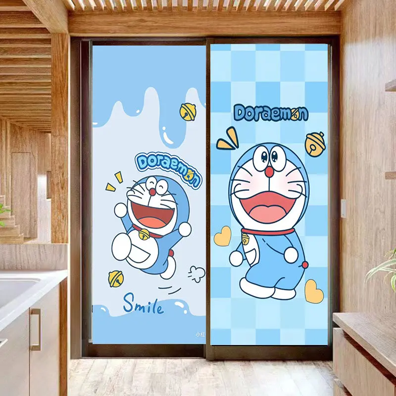 Phim Dán Cửa Sổ, Thiết Kế Hoạt Hình, Trong Suốt, Chống Lộ, Họa Tiết Doraemon, Thích Hợp Cho Phòng Tắm Và Phòng Ngủ, Trong Suốt, Chống Lóa 7