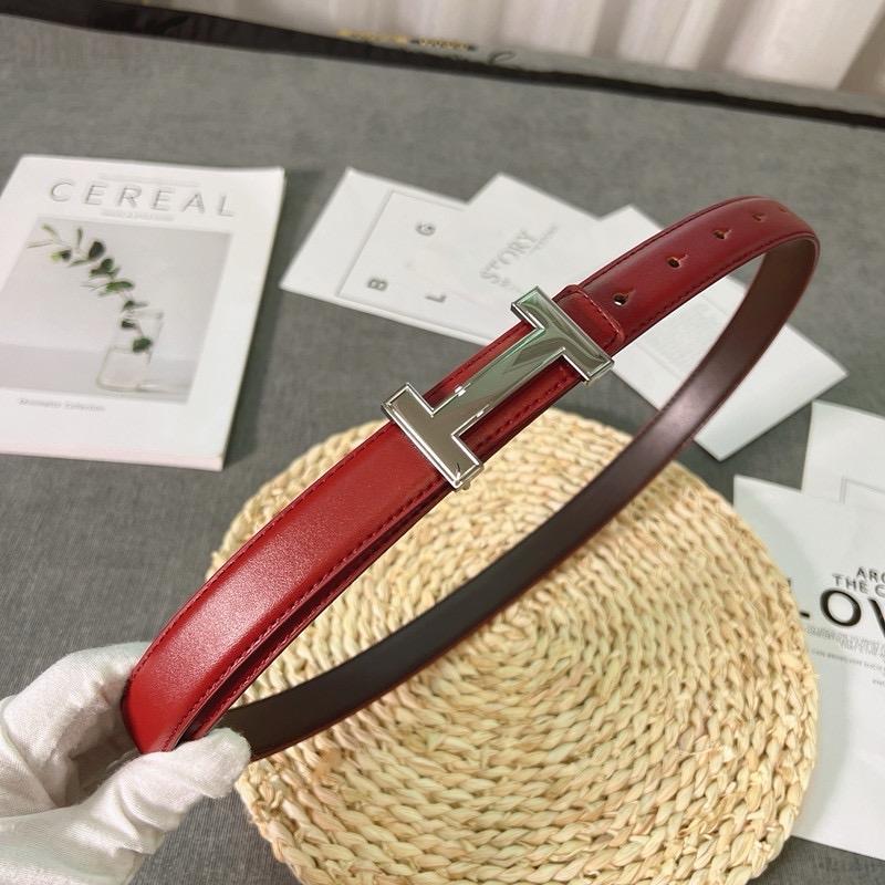 Thắt Lưng Chữ H da bò thật, bản 2.5cm, phối quần tây, quần jean nữ