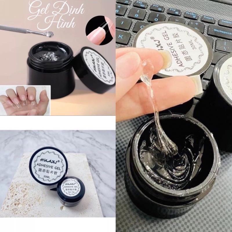 Gel định hình Huaxi 10g và 30g, gel khô, nặn tạo hình nổi, gel gắn nail up chuyên dụng cho ngành làm nail