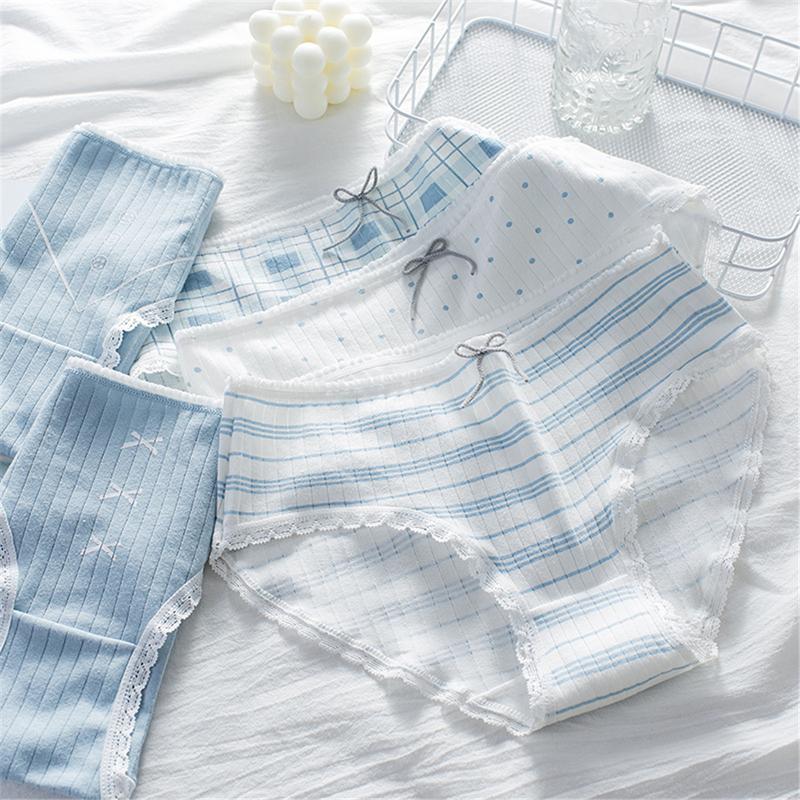 Product Introduction of Quần Lót Nữ Quần Lót Polo Dot Mới Quần Lót Nữ Cotton Giữa Eo In Quần Lót Nữ Dễ Thương Women Thun 18