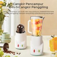 Gambar [kokopanci]HAN RIVER Blender PREMIUM 2 IN1 KAPASITAS tinggi 1L double cup 250watt juicer - Putih dari HANRIVER Kota Tangerang 4 Tokopedia