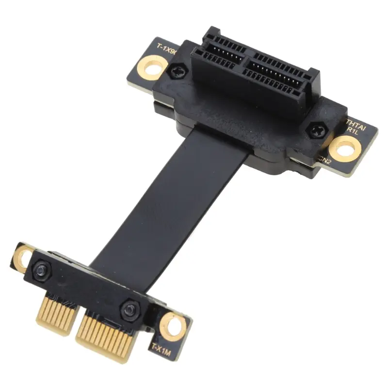 YITA Premium- 8Gbps PCIe 3.0 1X Extender PCIE 1X to PCI-E 1X 90 Degree Riser Cable