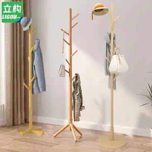 Coat Racks/Hanger Topi / Topi / Baju / Gantungan Tas /Tas Berdiri Multifungsi Stand Bagus/Rak mantel kayu/Rak pengeringan/Hanger Hanging
