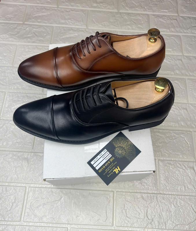 Giày T2 tây công sở kiểu dáng oxford Cổ điển da bò nguyên tấm BH 12 tháng Shoes Nam