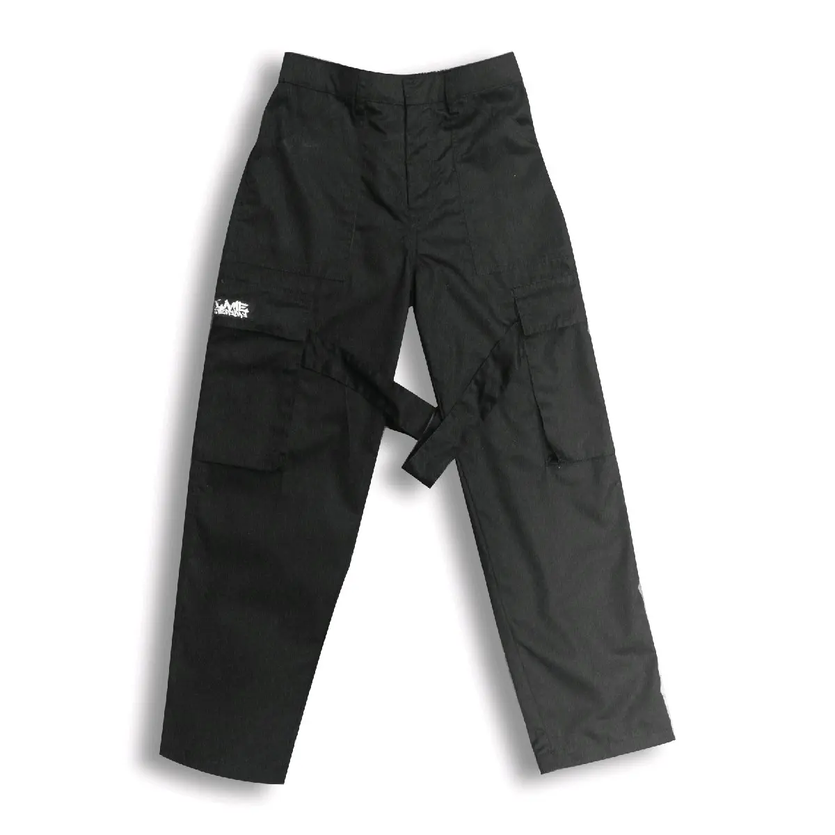 Flame Everyday Combat Cargo Baggy Black Hitam Celana
