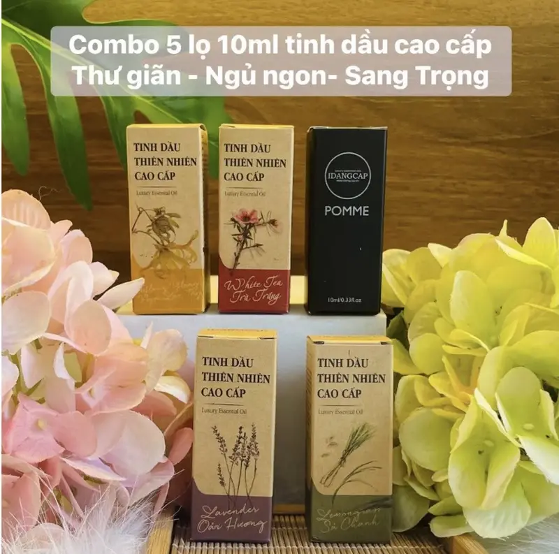Siêu Ưu đãi Combo 5 lọ 10ml Tinh dầu thiên nhiên chính hãng 6