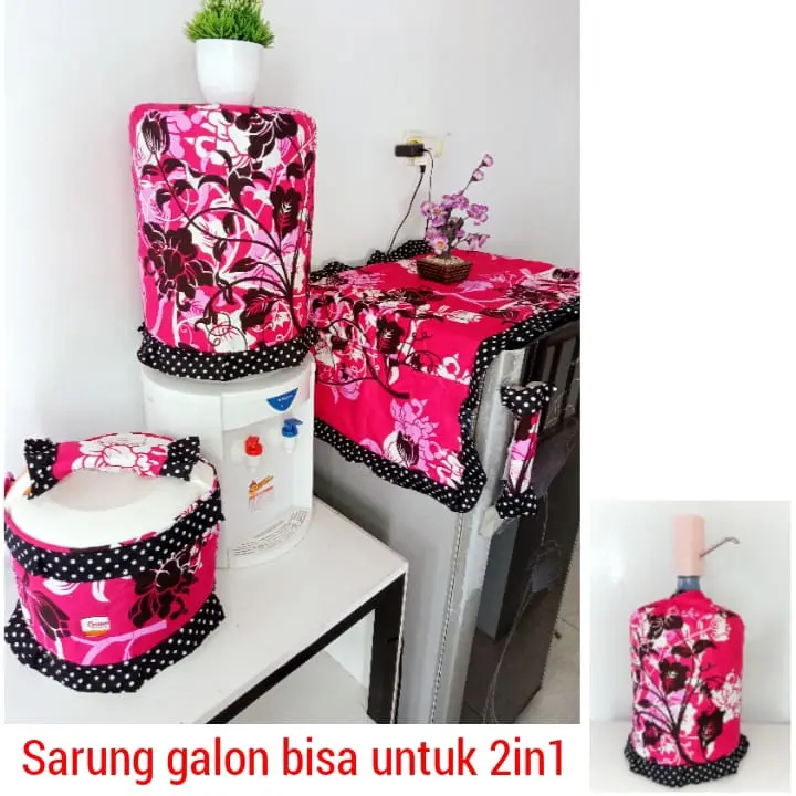 TUTUP KULKAS TUTUP GALON TUTUP MAGICOM 1 SET ANEKA MOTIF 4
