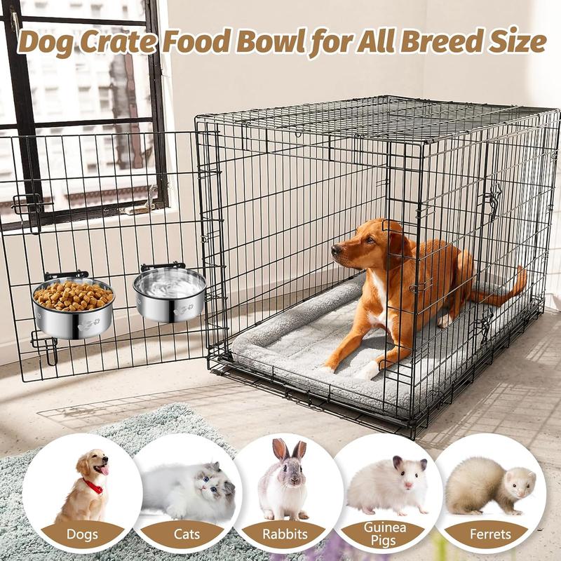 Food and water in crate best sale