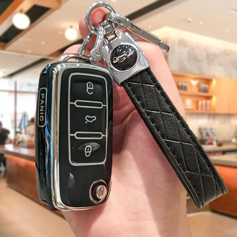 Car Key Case, Car Key Protector, Smart Remote Key Protector, Key Fob Protective Cover, Car Accessories for Volkswagen Spring Lavida Golf 5