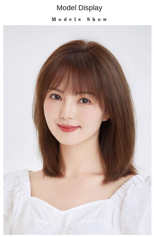 Product Introduction of 8*12 10*12 100% Human Hair Piece Black And Mocha Brown Hair Topper Hair Replacement Cover White Hair Breathable And Lightweight Wig Increase Hair Volume For Woman 7