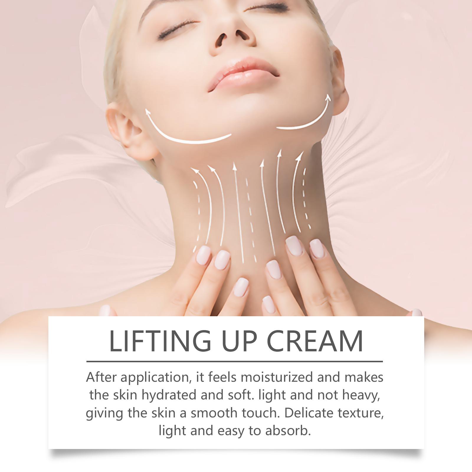 Hoygi Krim Leher Retinol Anti-Wrinkle Lifting Up Cream 50G Melembapkan Menghidrasi Mengurangi Garis Halus Pencerah dengan Kolagen Retinol dan Ekstrak Buah Ara Mengencangkan Aging Arbutin Mencerahkan Kerutan