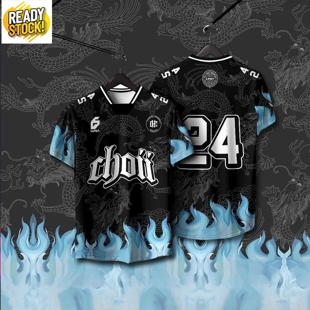 Free Custom Name & Number NEW DESIGN Choii Baju Tshirt Purple Thailand Viral Custom Jersey Utd Collar Bitter Utd Retro Collar Jersey 16